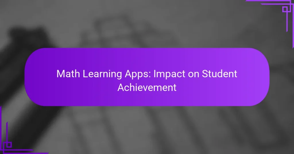Math Learning Apps: Impact on Student Achievement